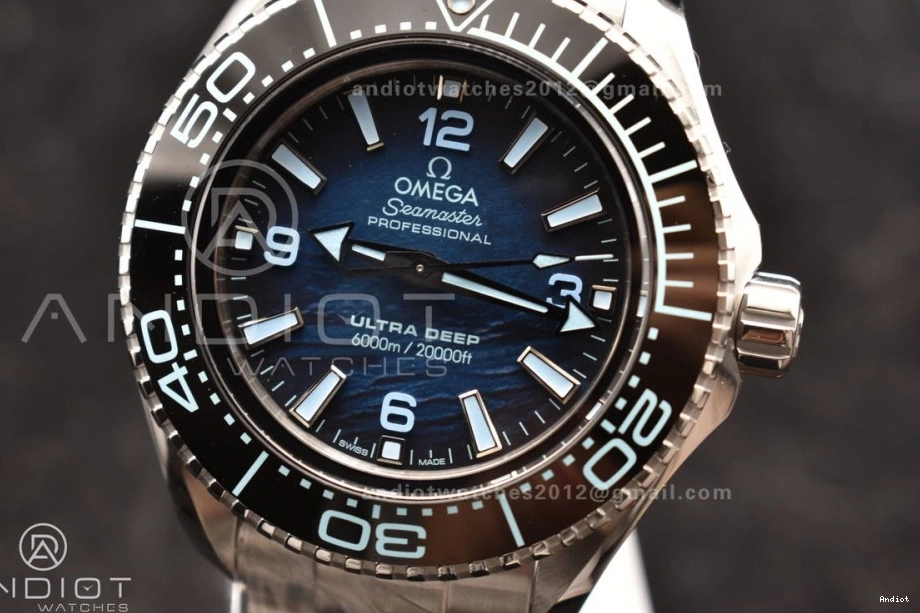 Summer Seamaster Clone Dial A8912 Bracelet VSF 1:1 Super Deep Blue Edition 6000M Ultra on Best SS SS 0514